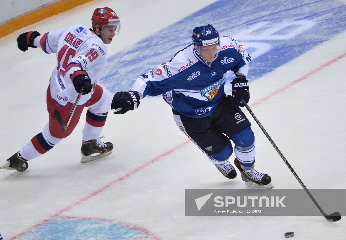 Ice hockey. Channel One Cup. Russia vs. Finland