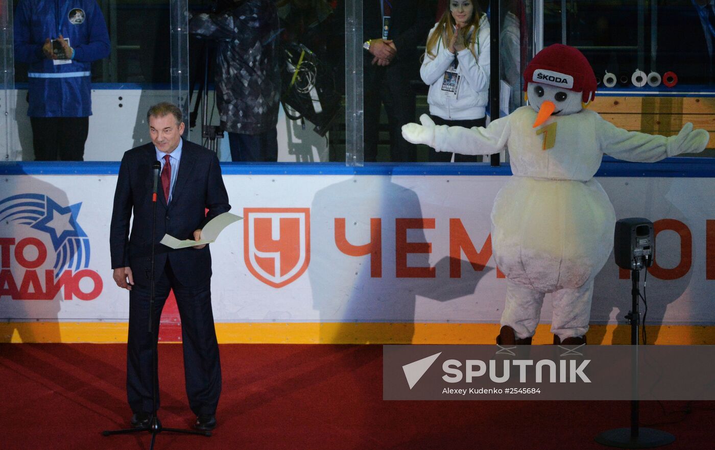 Ice hockey. Channel One Cup. Russia vs. Finland