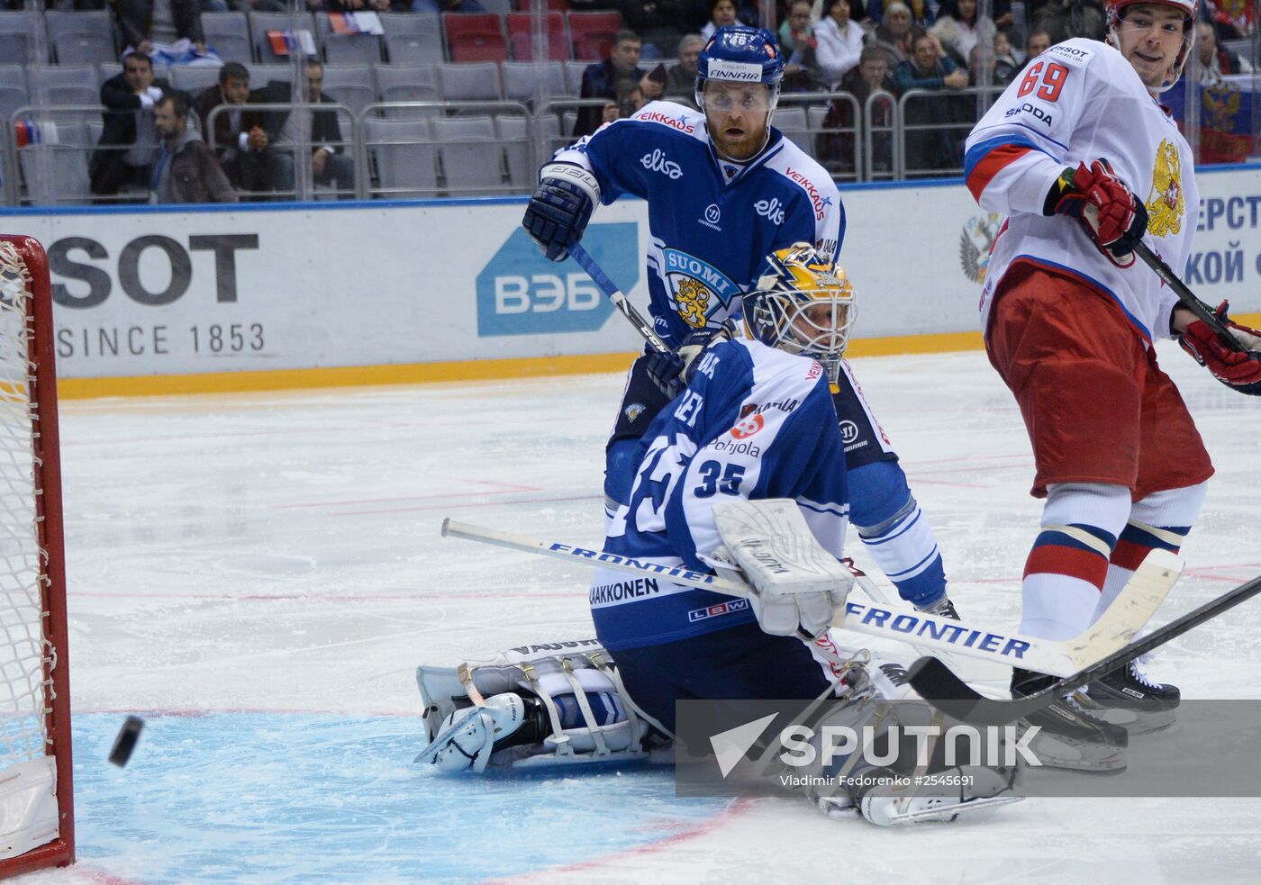 Ice hockey. Channel One Cup. Russia vs. Finland