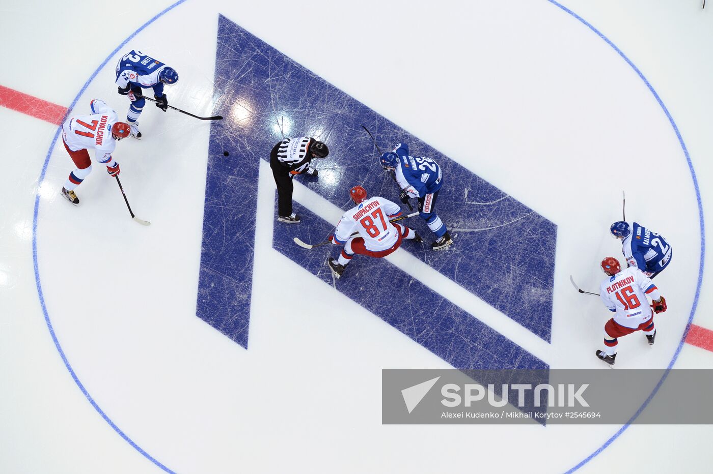 Ice hockey. Channel One Cup. Russia vs. Finland