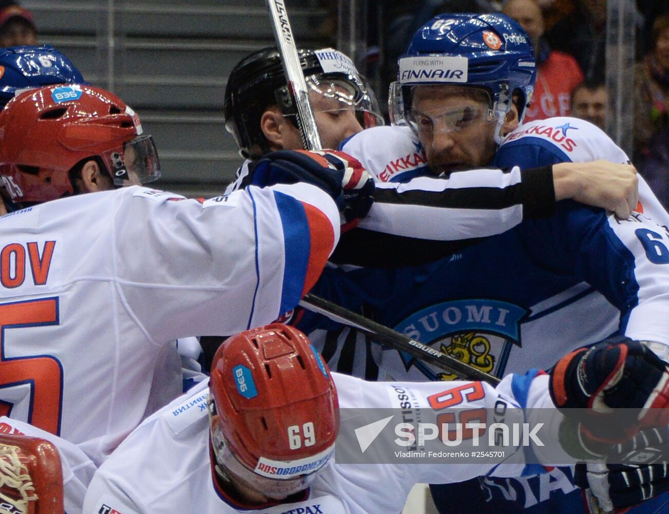 Ice hockey. Channel One Cup. Russia vs. Finland