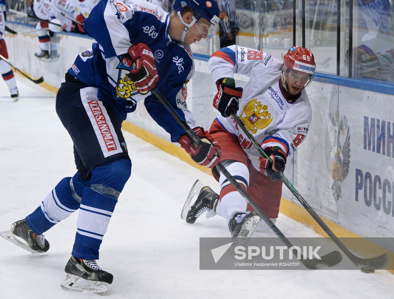Ice hockey. Channel One Cup. Russia vs. Finland