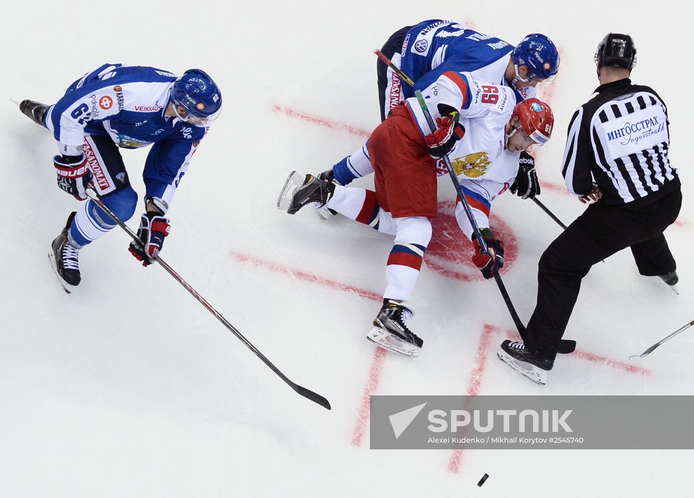 Ice hockey. Channel One Cup. Russia vs. Finland