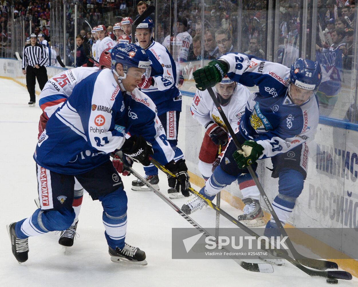 Ice hockey. Channel One Cup. Russia vs. Finland