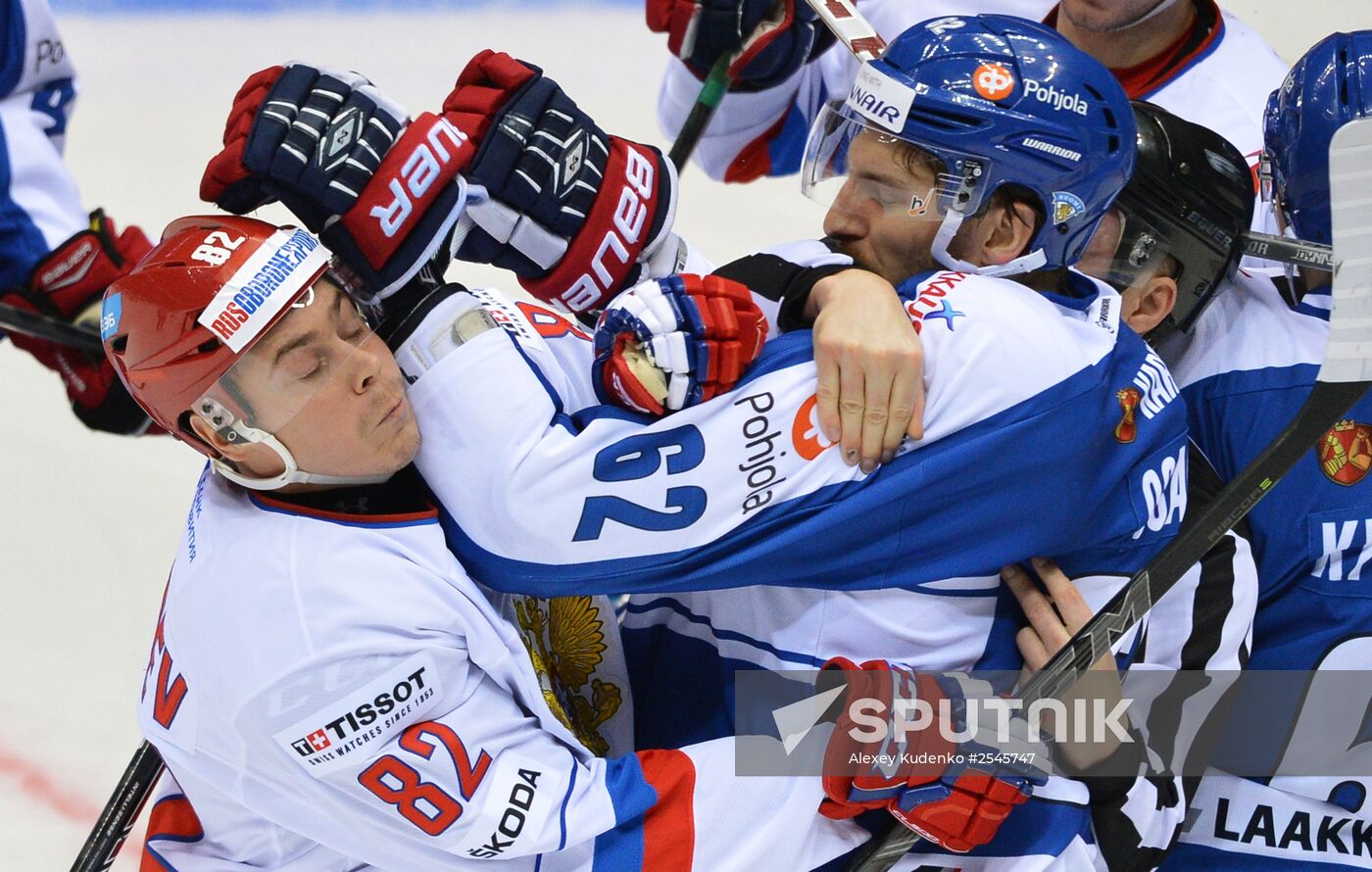 Ice hockey. Channel One Cup. Russia vs. Finland