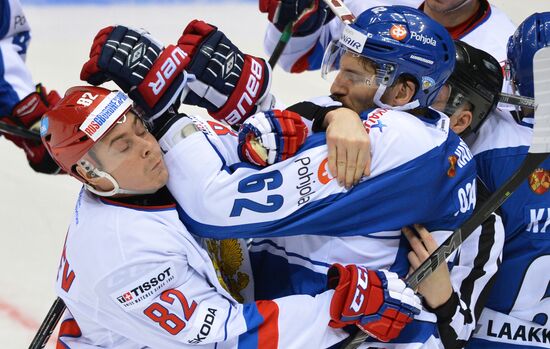 Ice hockey. Channel One Cup. Russia vs. Finland