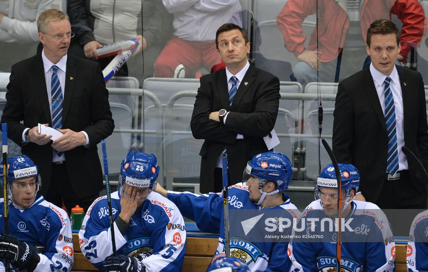 Ice hockey. Channel One Cup. Russia vs. Finland