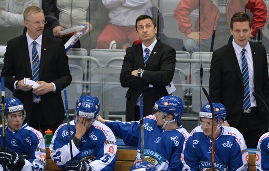 Ice hockey. Channel One Cup. Russia vs. Finland