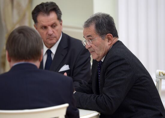 Vladimir Putin meets with Romano Prodi