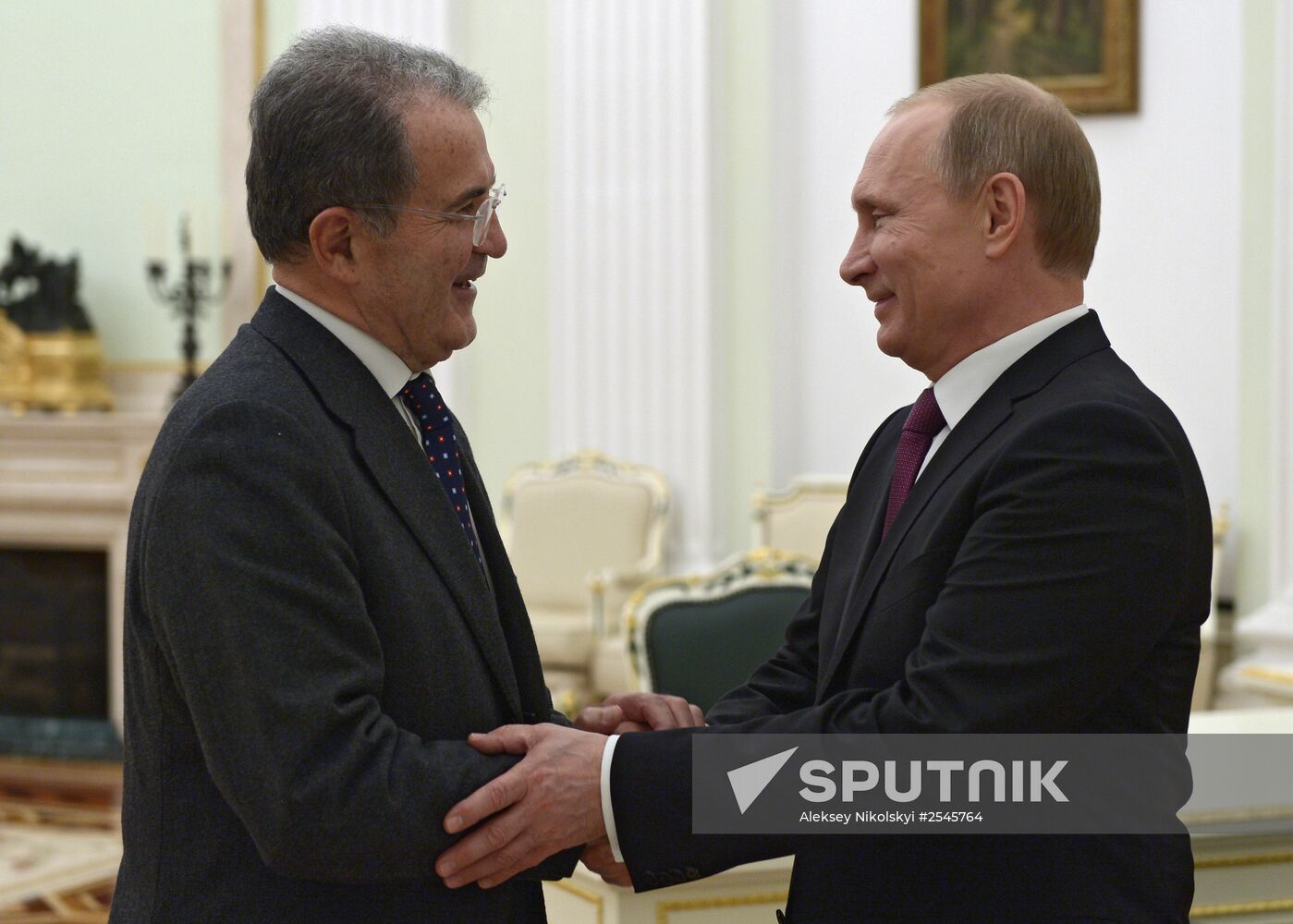 Vladimir Putin meets with Romano Prodi