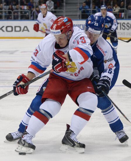 Ice hockey. Channel One Cup. Russia vs. Finland