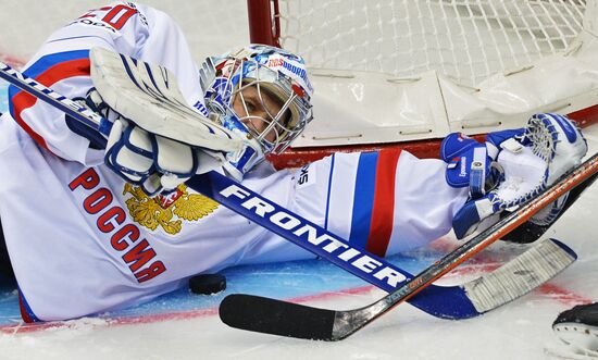 Ice hockey. Channel One Cup. Russia vs. Finland