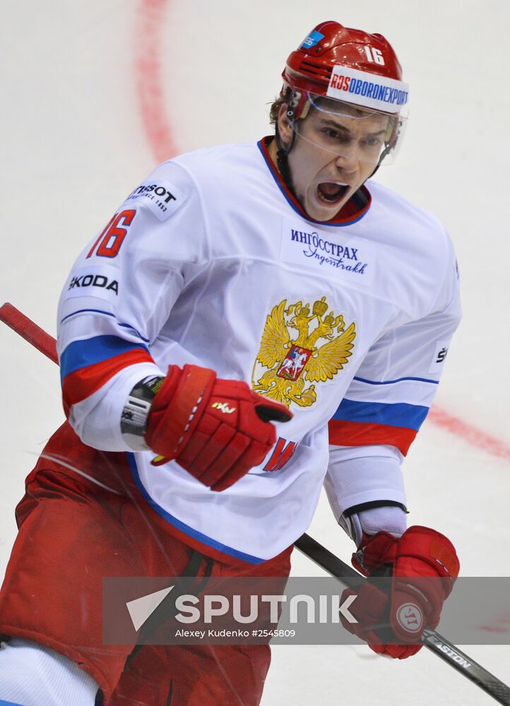 Ice hockey. Channel One Cup. Russia vs. Finland