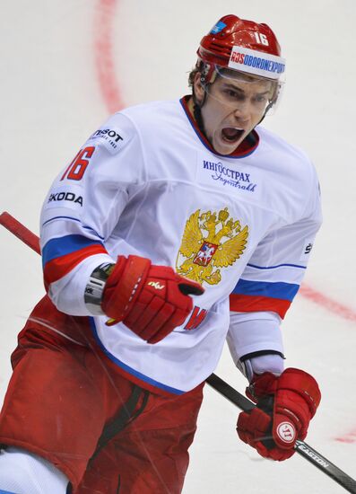Ice hockey. Channel One Cup. Russia vs. Finland