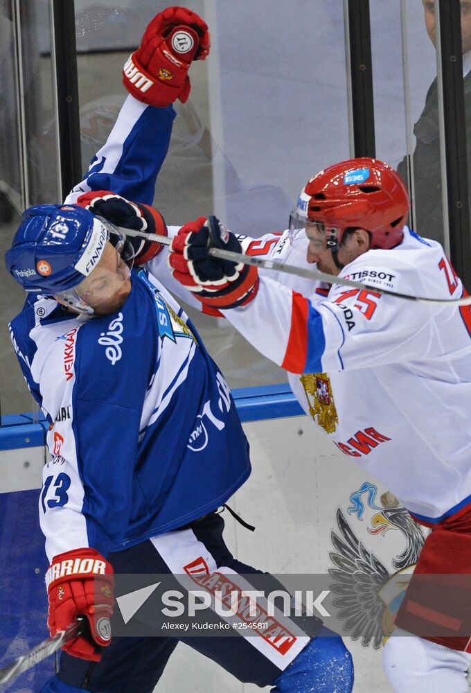 Ice hockey. Channel One Cup. Russia vs. Finland