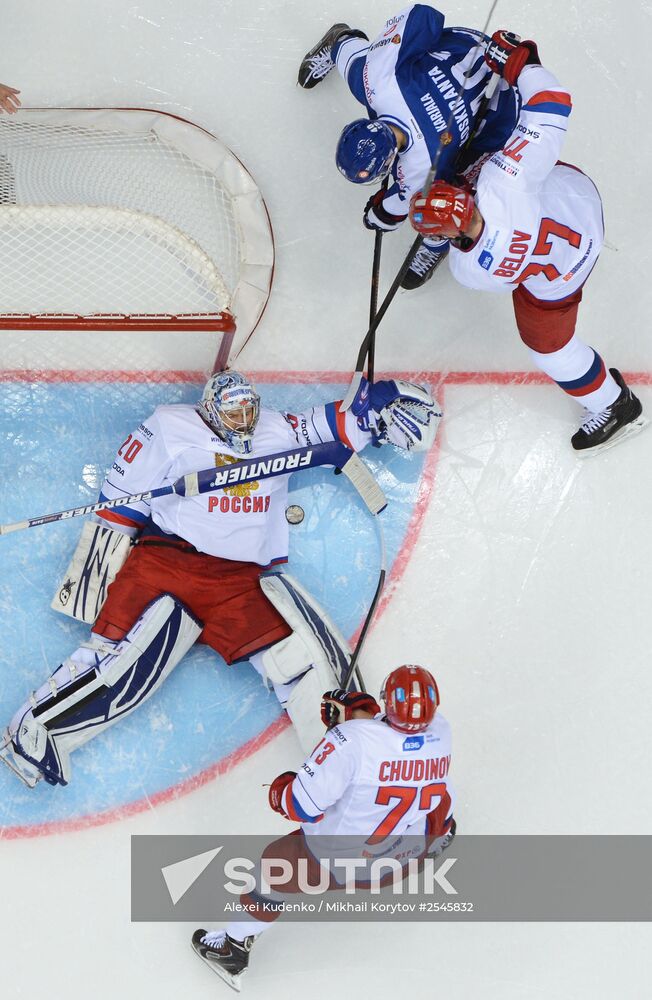 Ice hockey. Channel One Cup. Russia vs. Finland