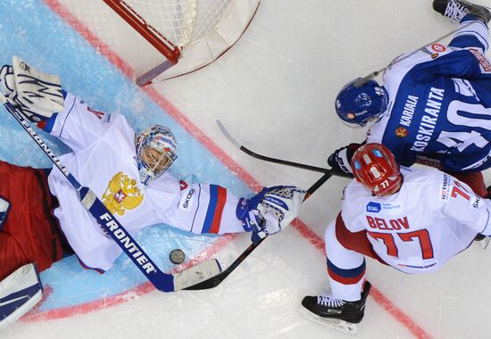 Ice hockey. Channel One Cup. Russia vs. Finland