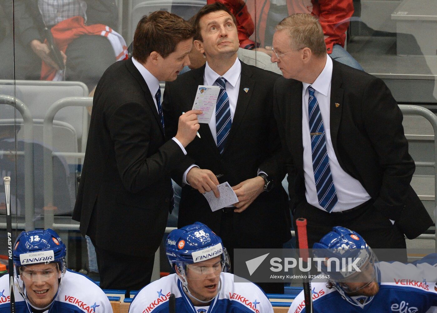 Ice hockey. Channel One Cup. Russia vs. Finland