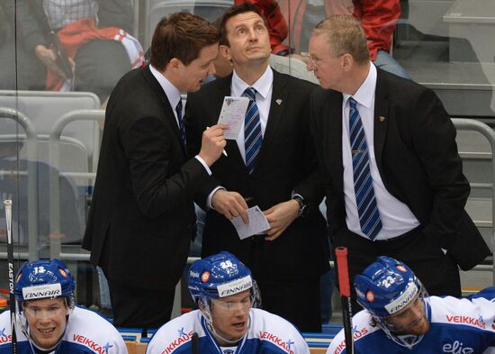 Ice hockey. Channel One Cup. Russia vs. Finland