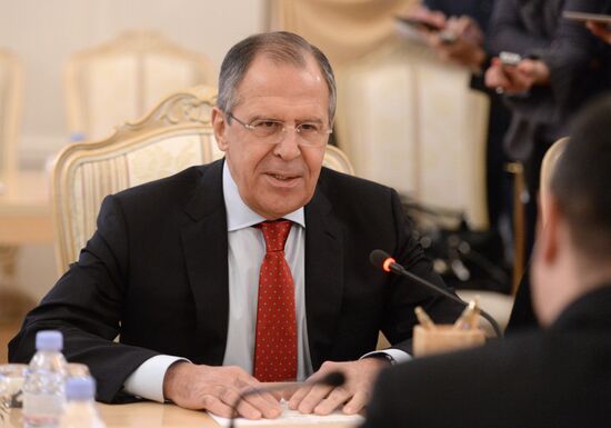 Foreign Minister Sergei Lavrov meets with Serbian counterpart