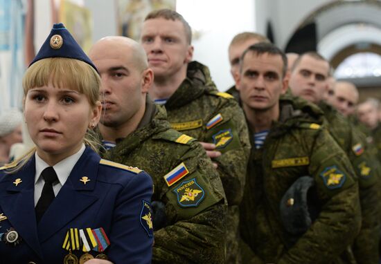 Patriarch Kirill consecrates a church in Moscow Landing Forces headquarters on St. Nicholas Day