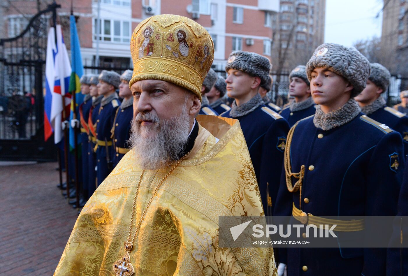 Patriarch Kirill consecrates a church in Moscow Landing Forces headquarters on St. Nicholas Day