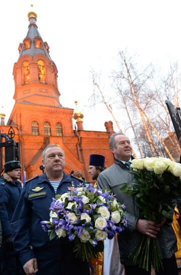 Patriarch Kirill consecrates a church in Moscow Landing Forces headquarters on St. Nicholas Day