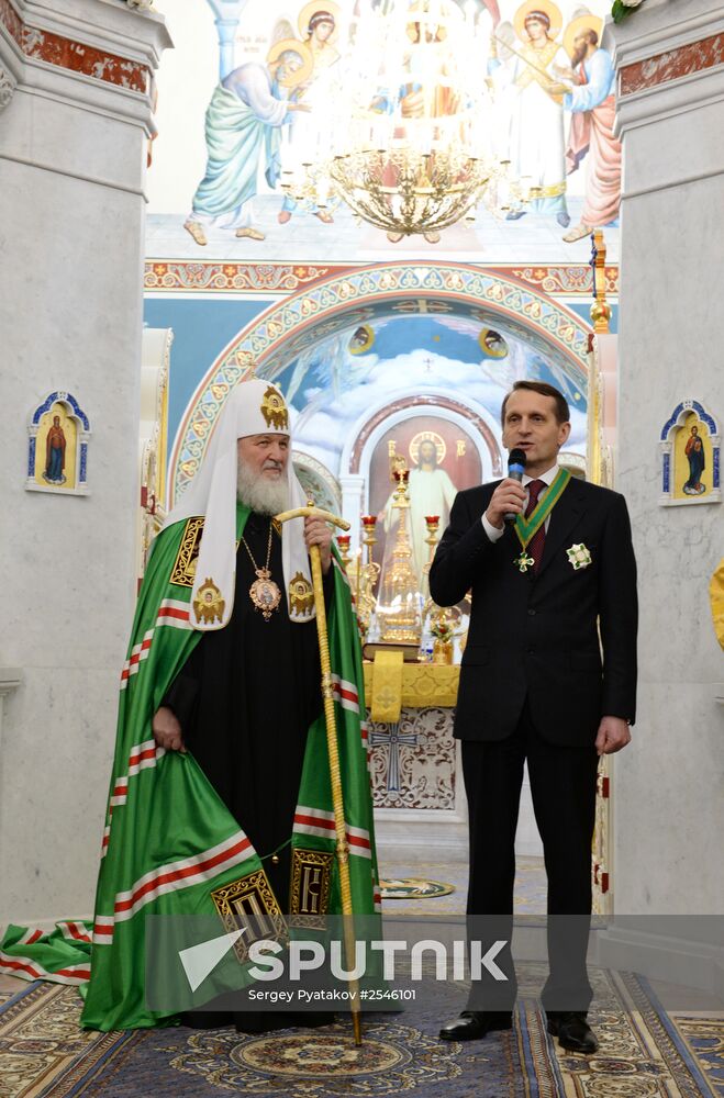 Patriarch Kirill consecrates a church in Moscow Landing Forces headquarters on St. Nicholas Day