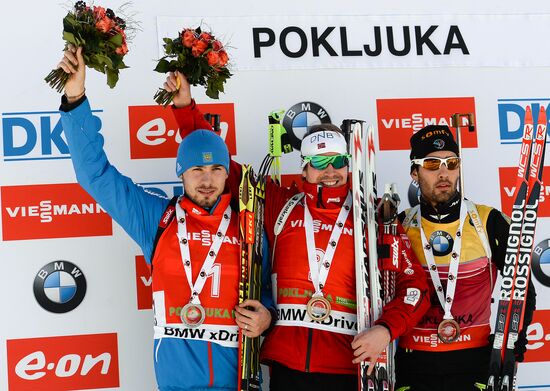 Biathlon. 3rd stage of World Cup. Men. Pursuit