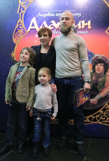 Premiere of Aladdin and Master of Fire ice show