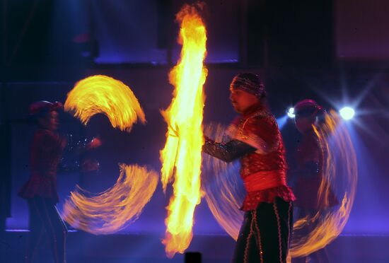 Premiere of Aladdin and Master of Fire ice show