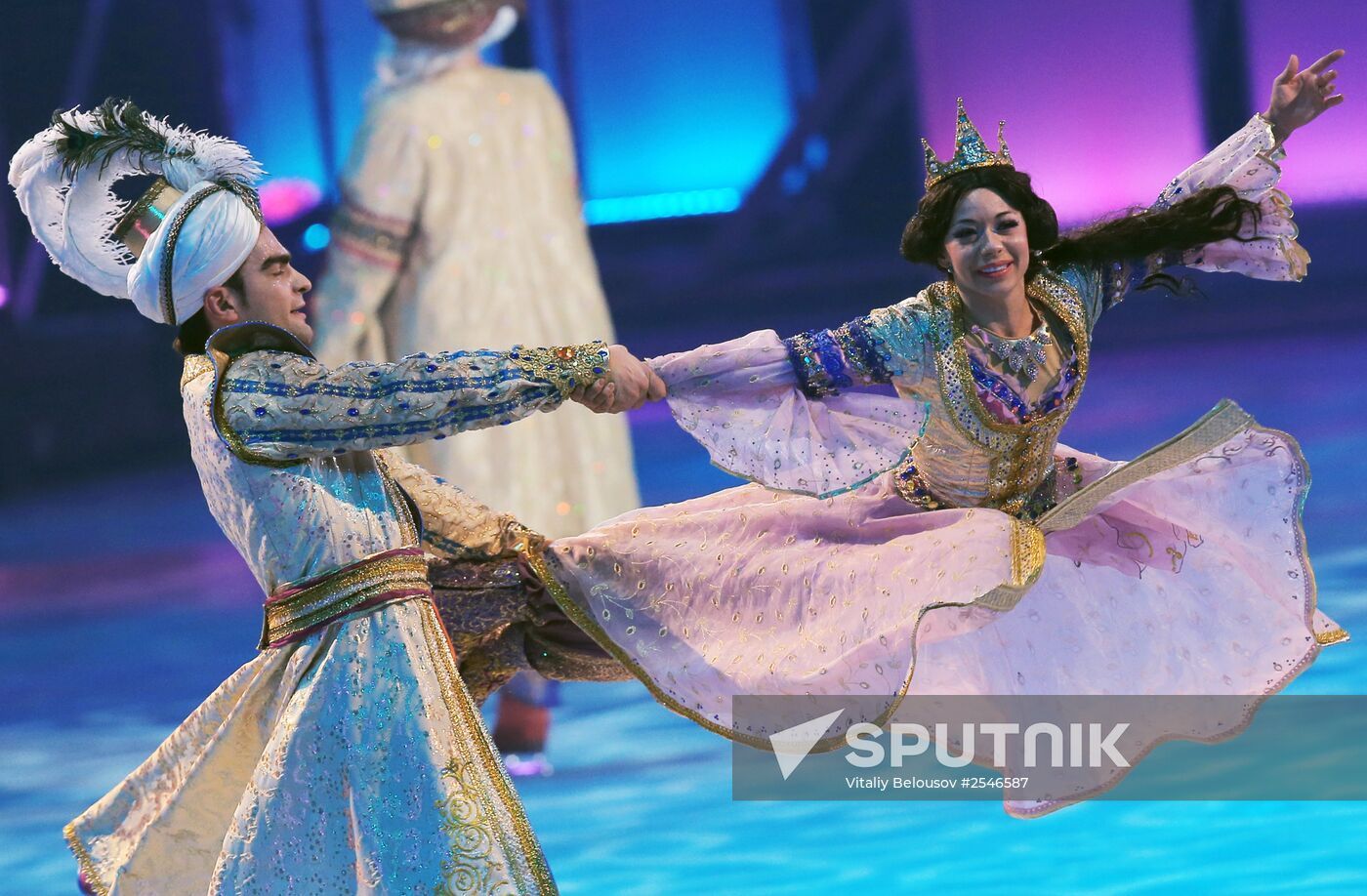Premiere of Aladdin and Master of Fire ice show