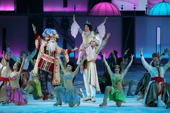 Premiere of Aladdin and Master of Fire ice show