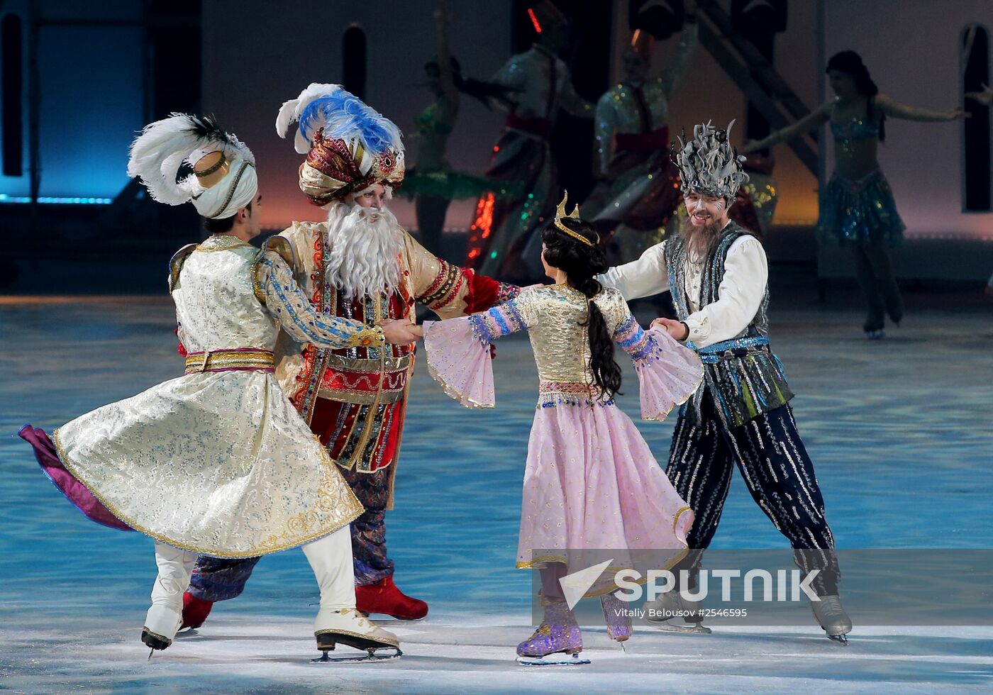 Premiere of Aladdin and Master of Fire ice show