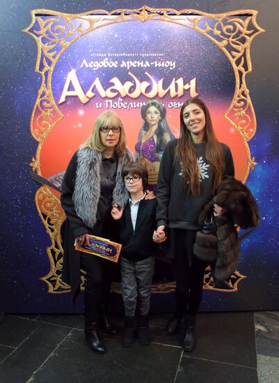 Premiere of Aladdin and Master of Fire ice show