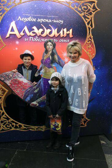 Premiere of Aladdin and Master of Fire ice show