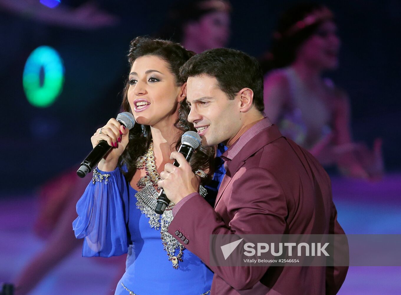 Premiere of Aladdin and Master of Fire ice show