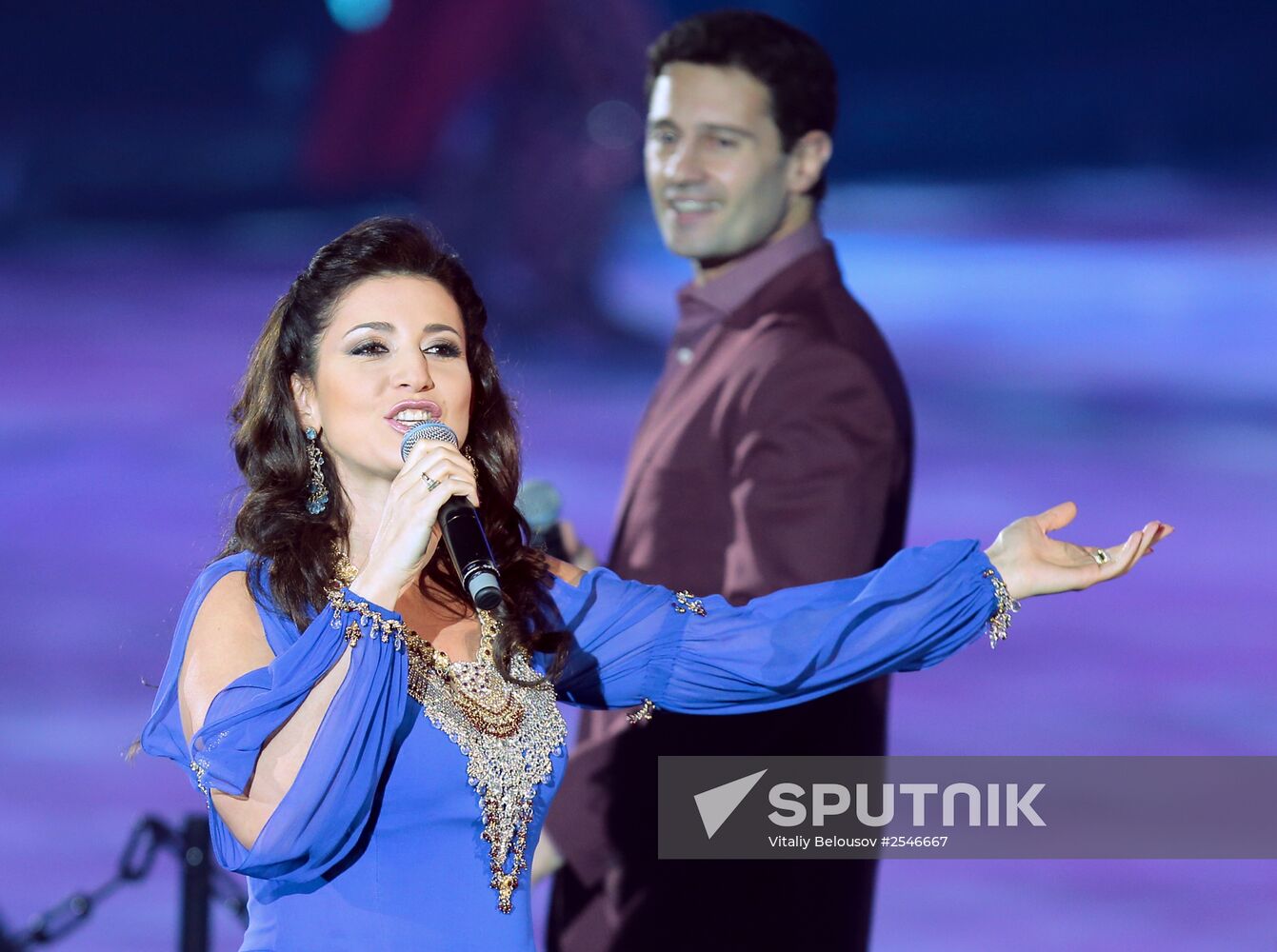 Premiere of Aladdin and Master of Fire ice show