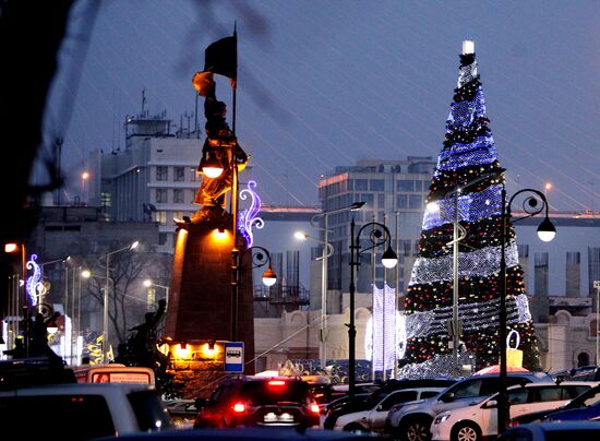 Festive New Year's in Vladivostok