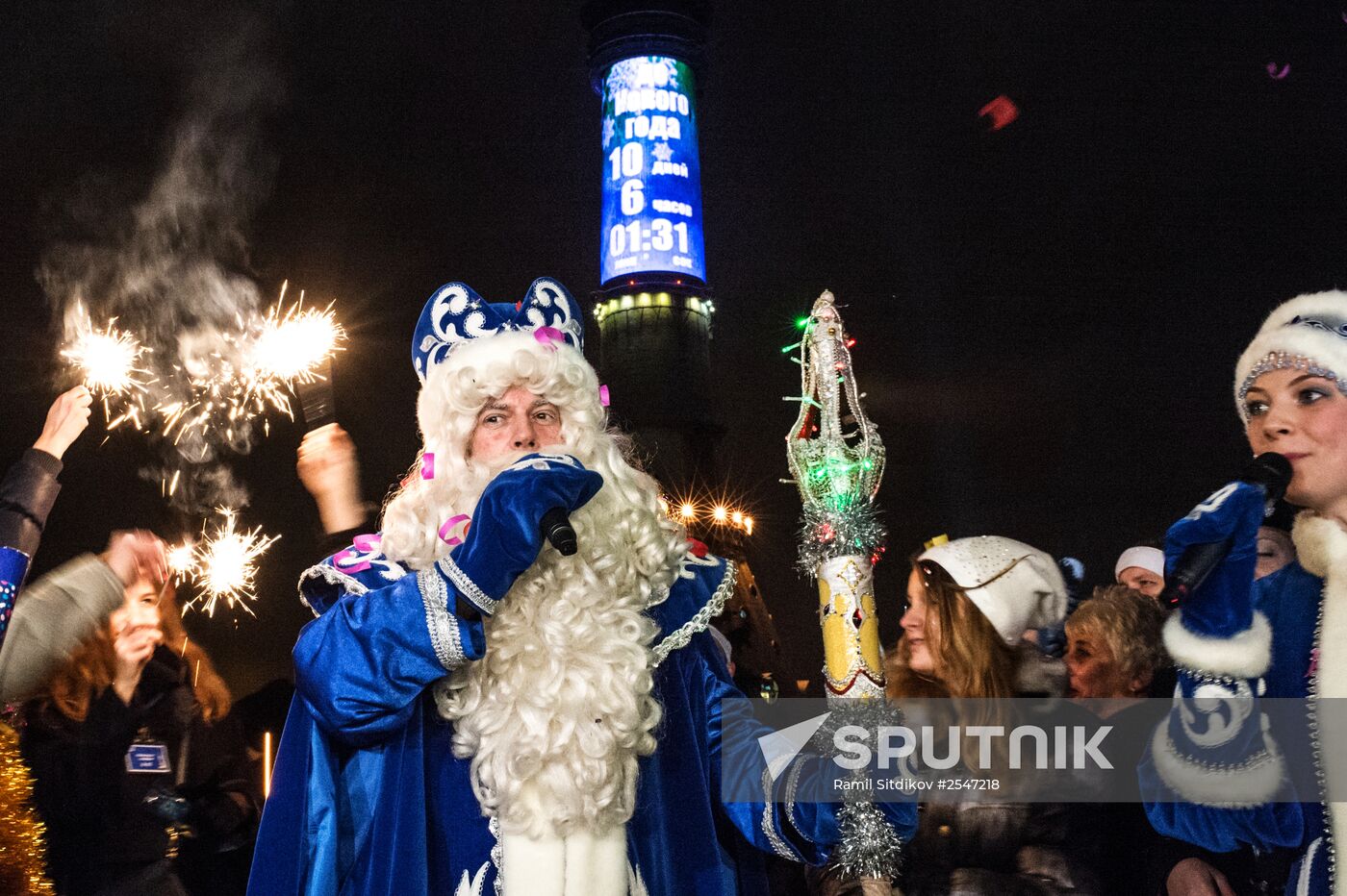New Year's countdown clock started on Ostankino TV Tower