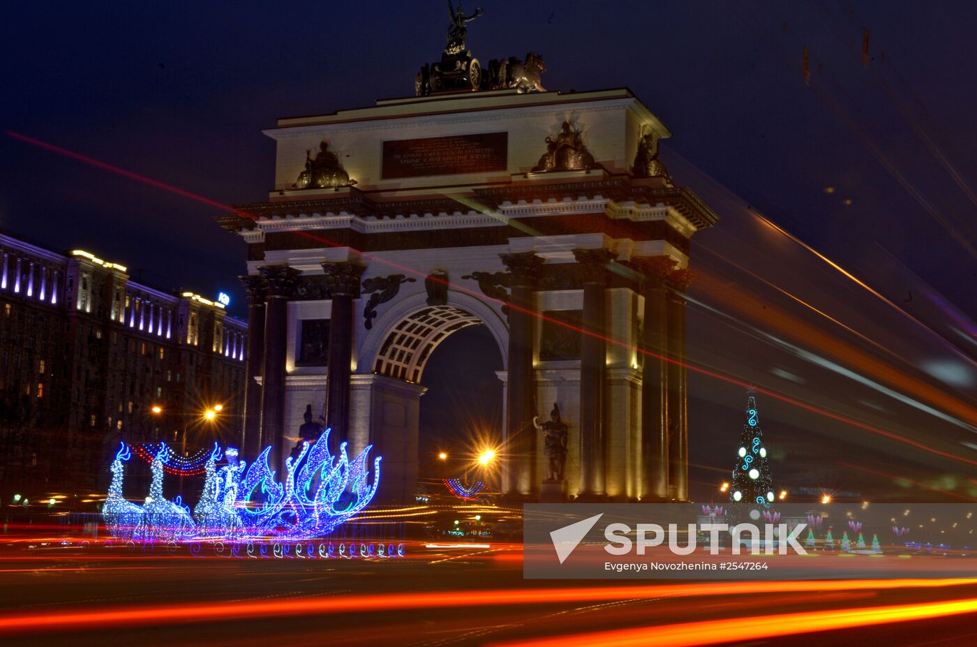 New Year's installations in Moscow