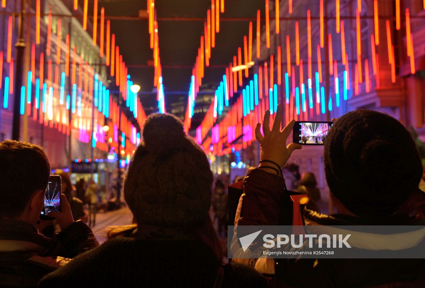 New Year's installations in Moscow