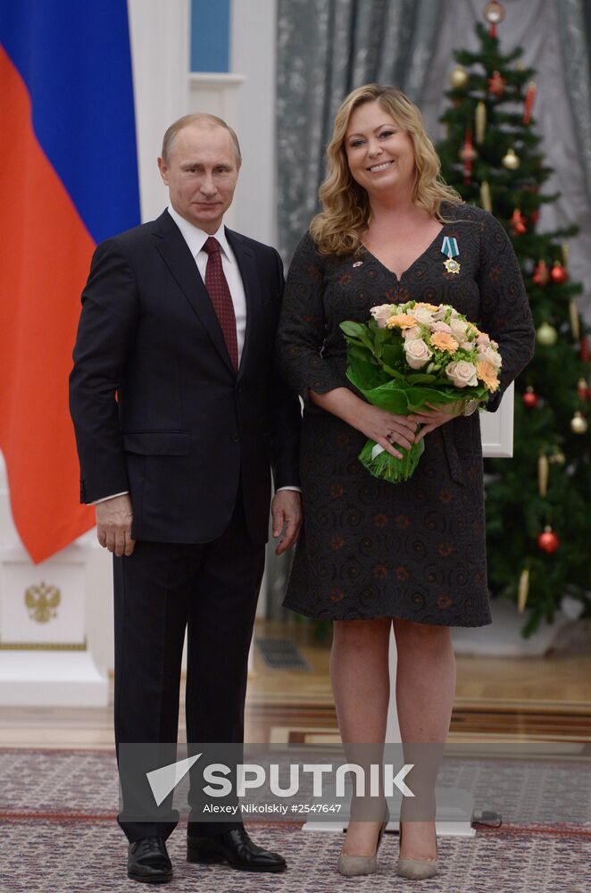 Vladimir Putin presents state awards in Kremlin