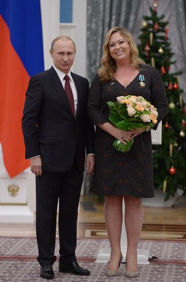 Vladimir Putin presents state awards in Kremlin