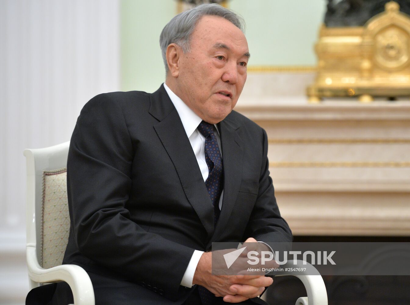 V.Putin meets with N.Nazarbayev