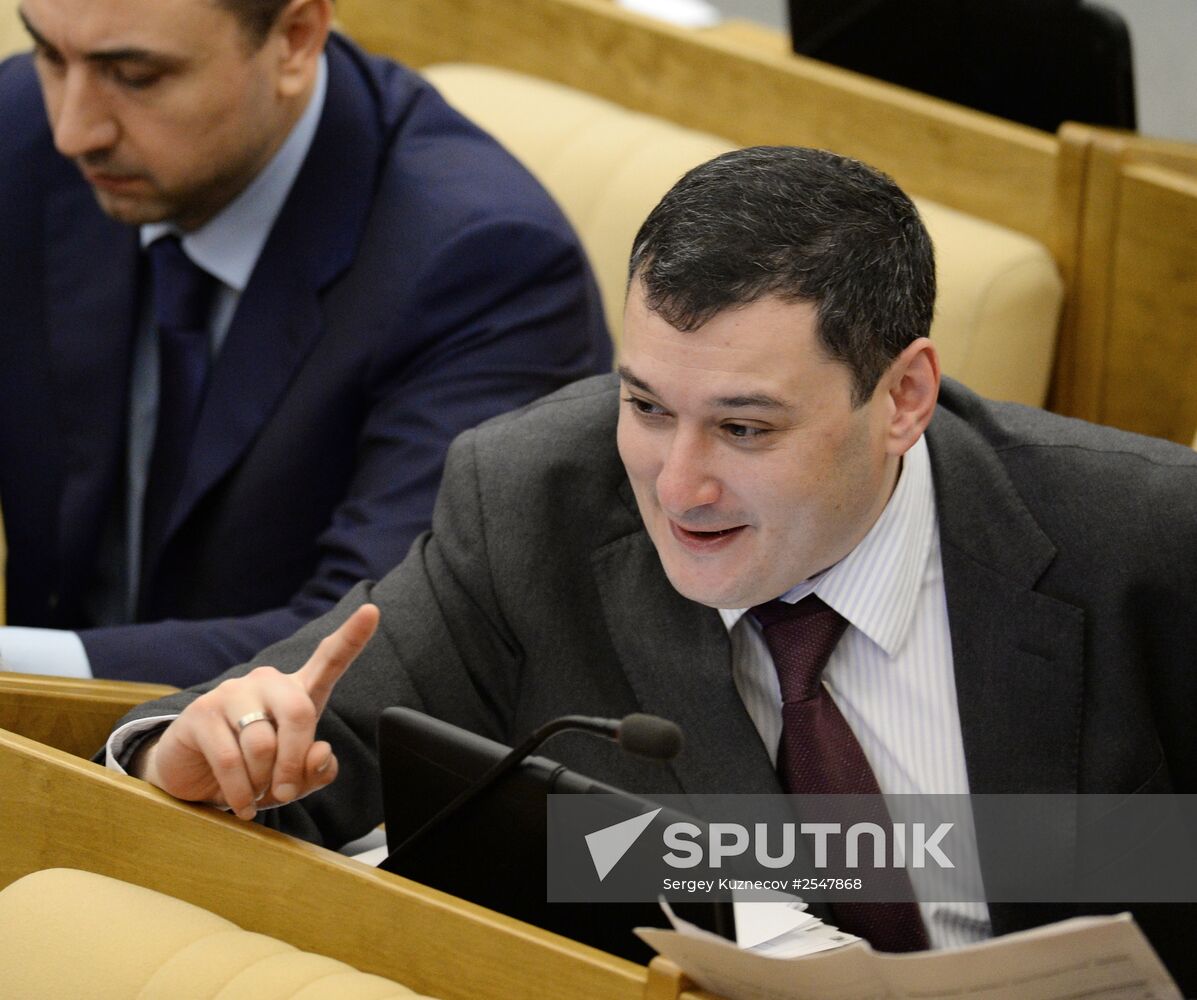 Last plenary meeting of the State Duma of the Russian Federation in 2014