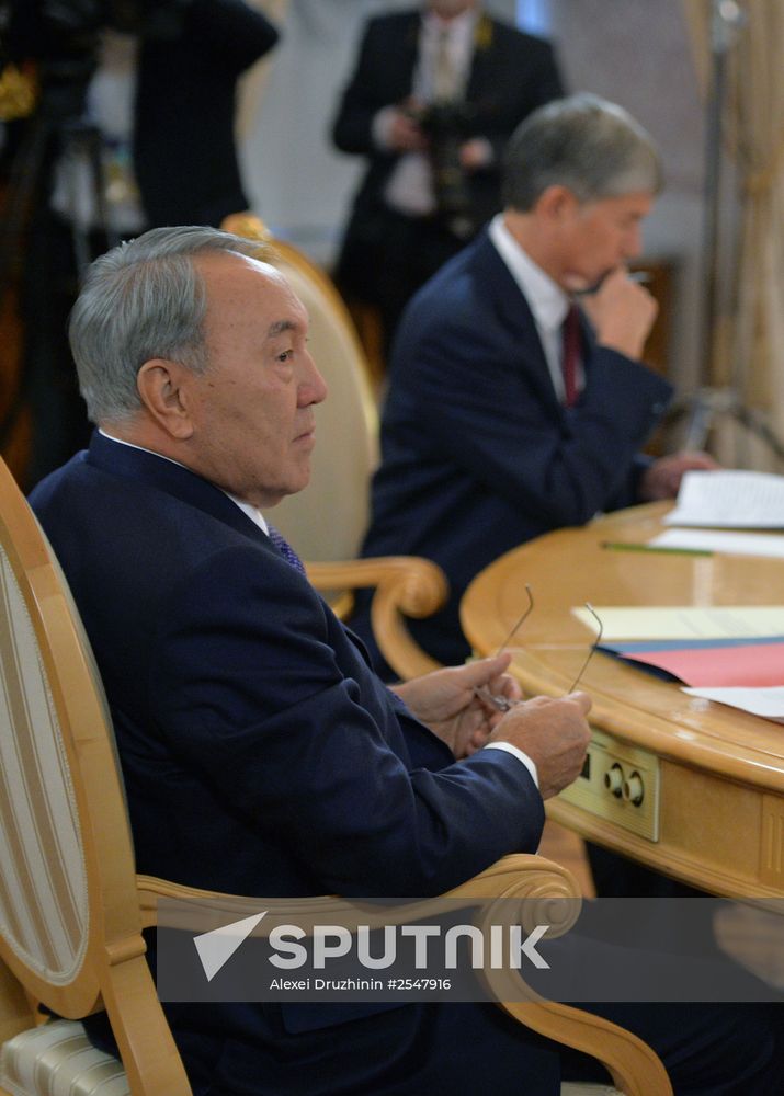 Vladimir Putin attends meetings of CSTO Collective Security Council and Supreme Eurasian Economic Council