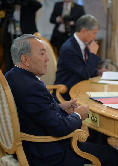 Vladimir Putin attends meetings of CSTO Collective Security Council and Supreme Eurasian Economic Council