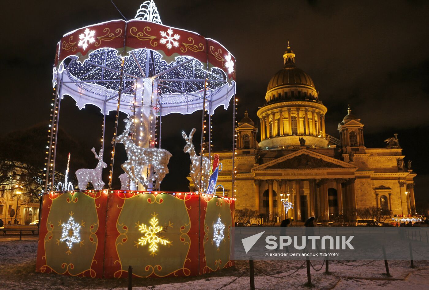 St. Petersburg on the eve of New Year