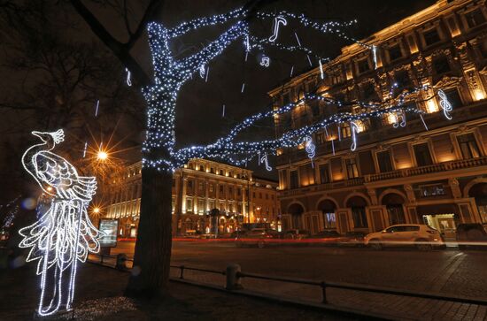St. Petersburg on the eve of New Year